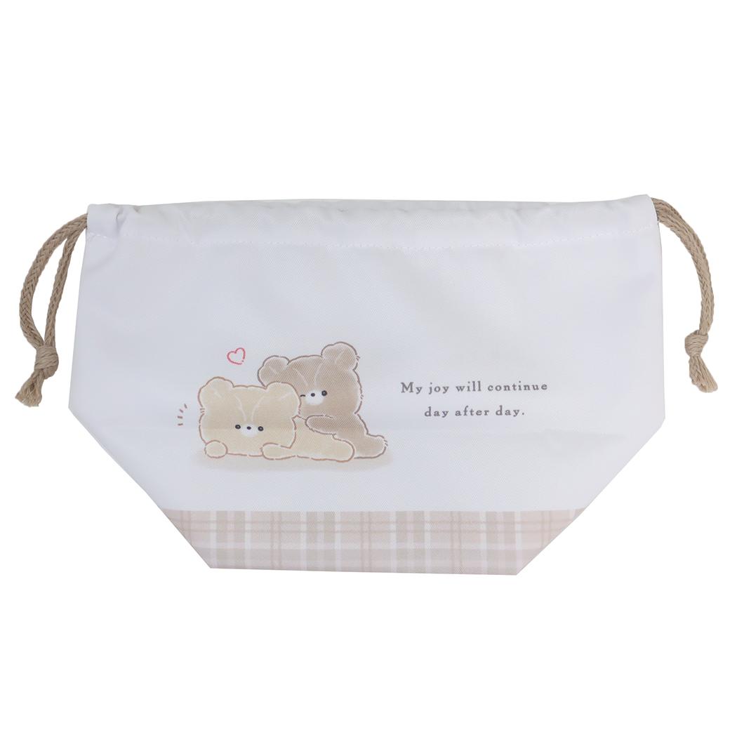 お弁当きんちゃくポーチ ランチ巾着 WITH YOU ANIMAL カミオジャパン 新学期準備 かわいい メール便可