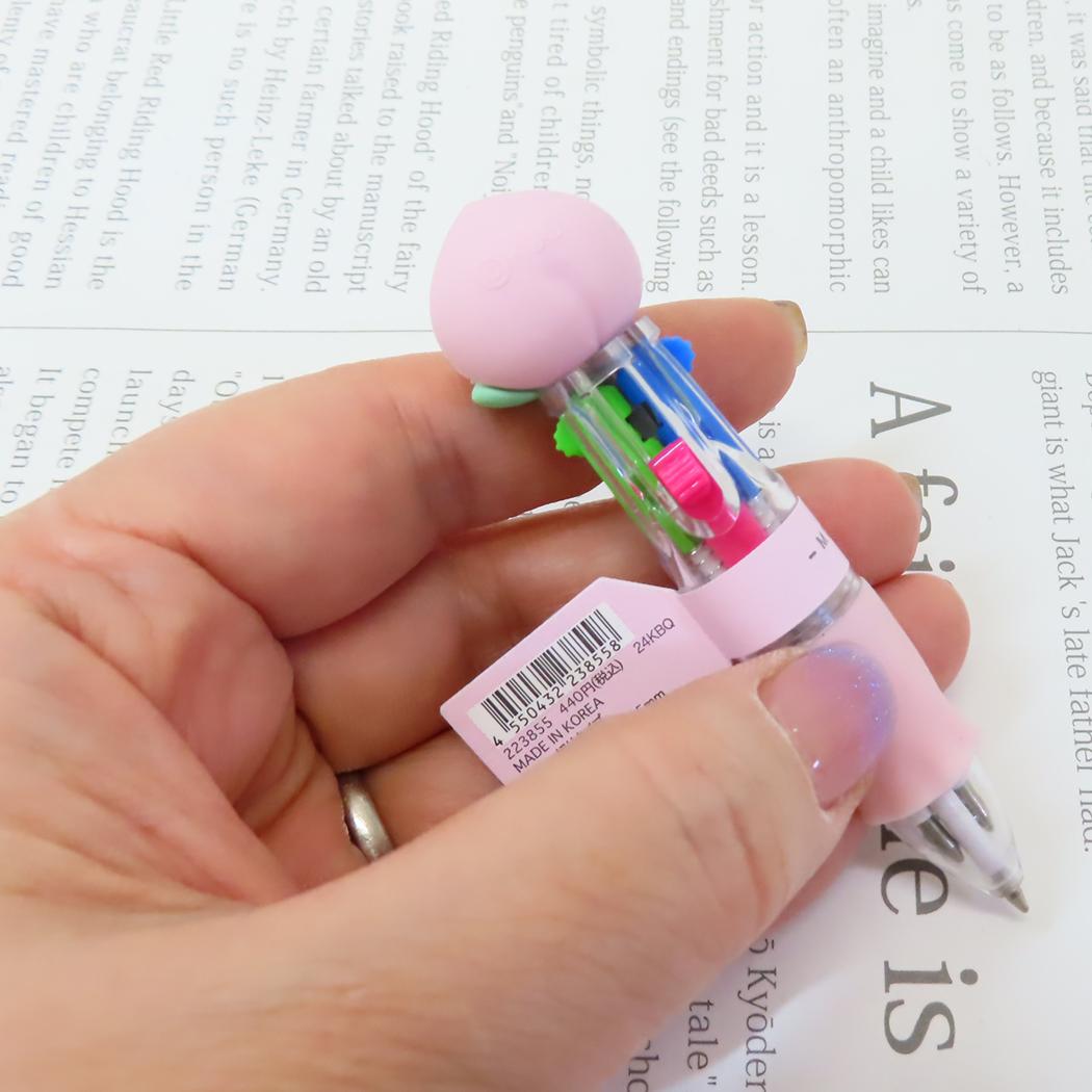 マスコットミニボールペン ボールペン もも カミオジャパン 新学期準備文具 かわいい メール便可