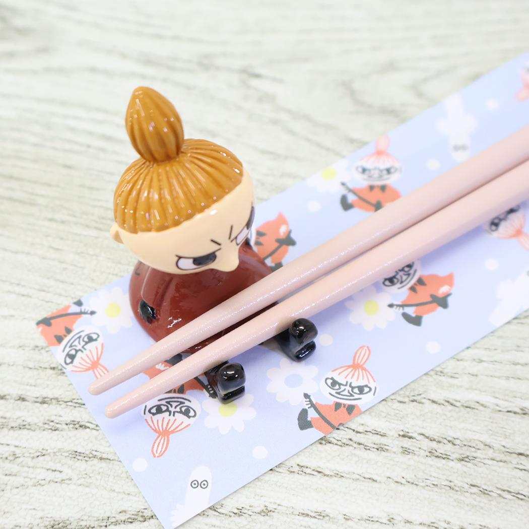 ムーミン おはし&箸置き 箸置きギフトセット リトルミイ 北欧 カミオジャパン ギフト 雑貨 かわいい キャラクター グッズ シネマコレクション