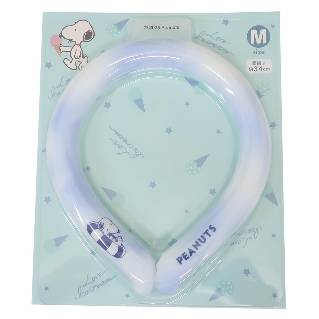 アイスループ ICE LOOP 夏用クールネック スヌーピー Mサイズ float ピーナッツ カミオジャパン 熱中症対策 冷却 ネッククーラー メール便可