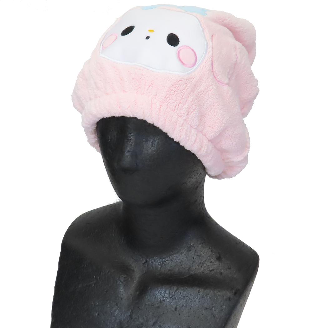 キャップタオル ヘアドライタオル帽子 サンリオxもちぱん マイメロディ サンリオ カミオジャパン お風呂上り 海プール用品 メール便可