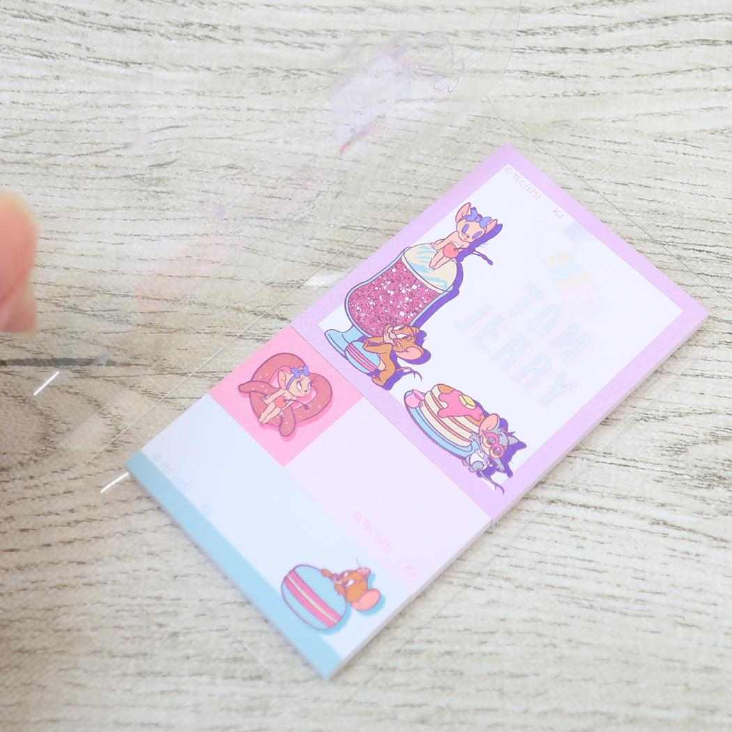 カバー付き付箋 付せん トム&ジェリー COLORFUL SWEETS パープル ワーナーブラザース カミオジャパン 新学期準備文具 メール便可