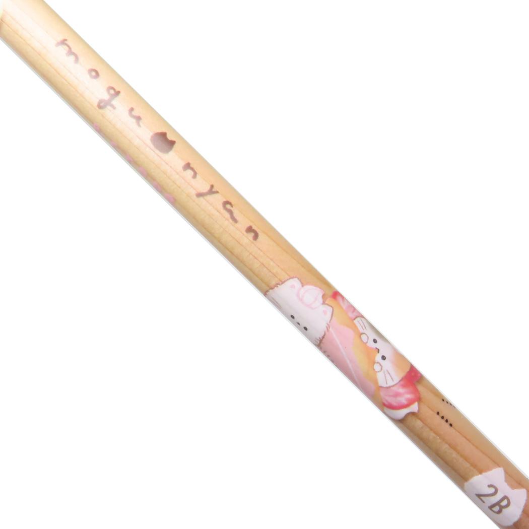 木のえんぴつ2B 鉛筆 もぐにゃん クレープ カミオジャパン 新学期準備文具 かわいい メール便可