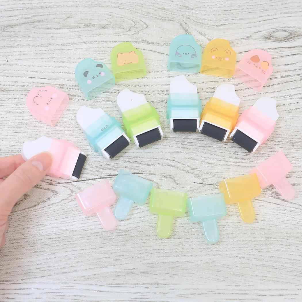 アイス型ローラー消しゴム 消しゴム もぐにゃん ねこ カミオジャパン 新学期準備文具 かわいい メール便可