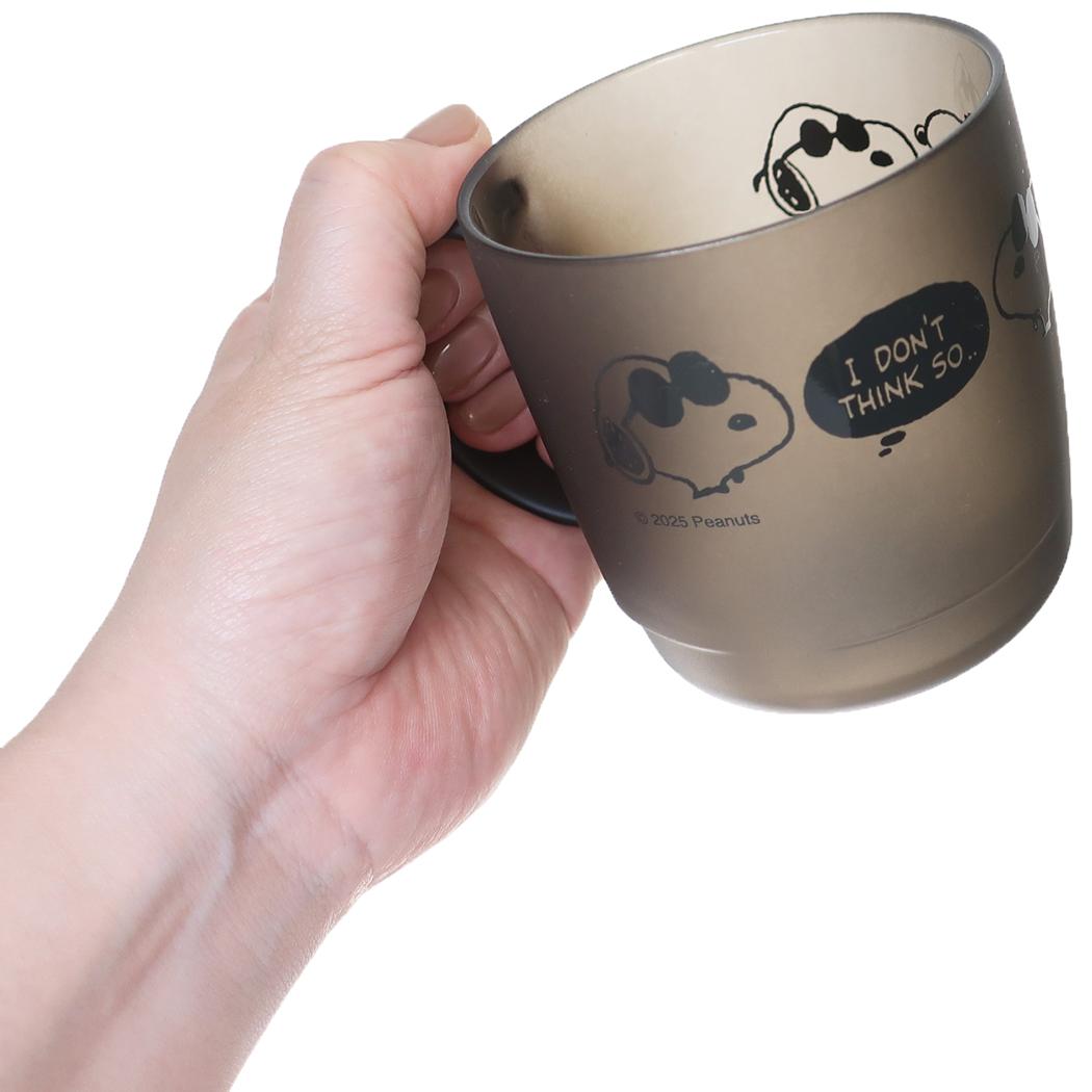 クリアカップ マグカップ スヌーピー フェイス JOE COOL ピーナッツ カミオジャパン 軽量 割れにくい スタッキング