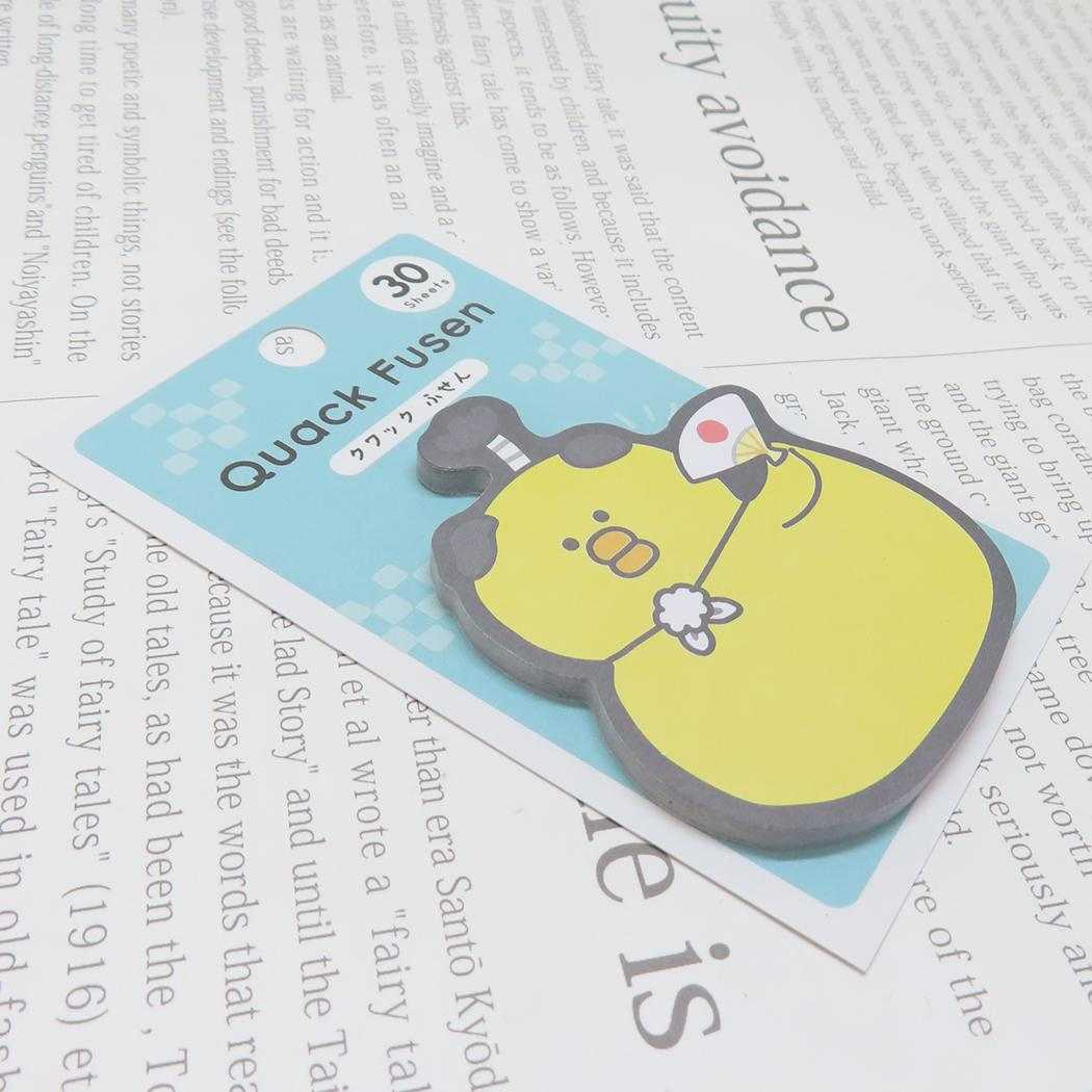 クワックふせん Quack Fusen 付箋 殿様 カミオジャパン 事務用品 かわいい メール便可