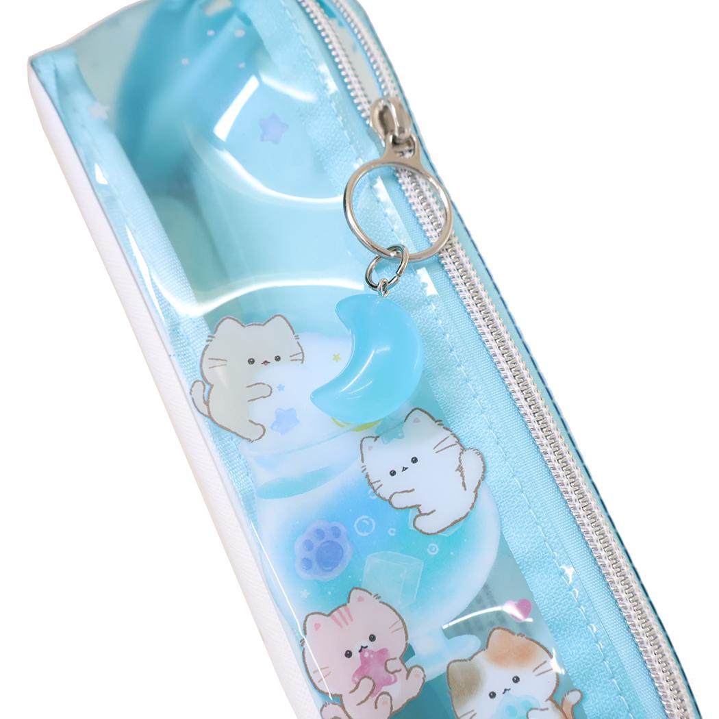 ターンオープンペンケース ペンポーチ もぐにゃん キャンディソーダ カミオジャパン 筆箱 新学期準備文具 かわいい