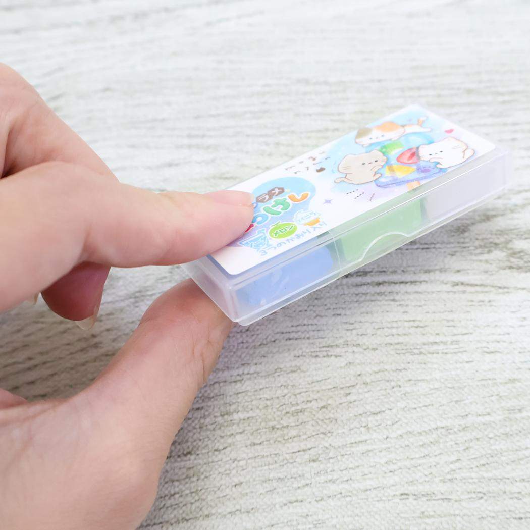 トリプルラメねりけし 消しゴム もぐにゃん アイス カミオジャパン 新学期準備文具 かわいい メール便可