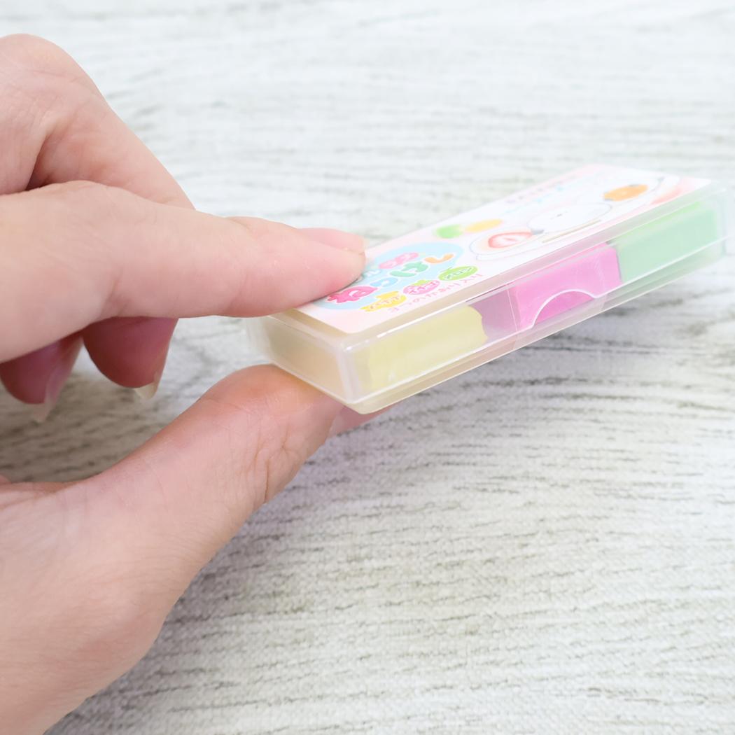 トリプルラメねりけし 消しゴム だいふくエナガ カミオジャパン 新学期準備文具 かわいい メール便可