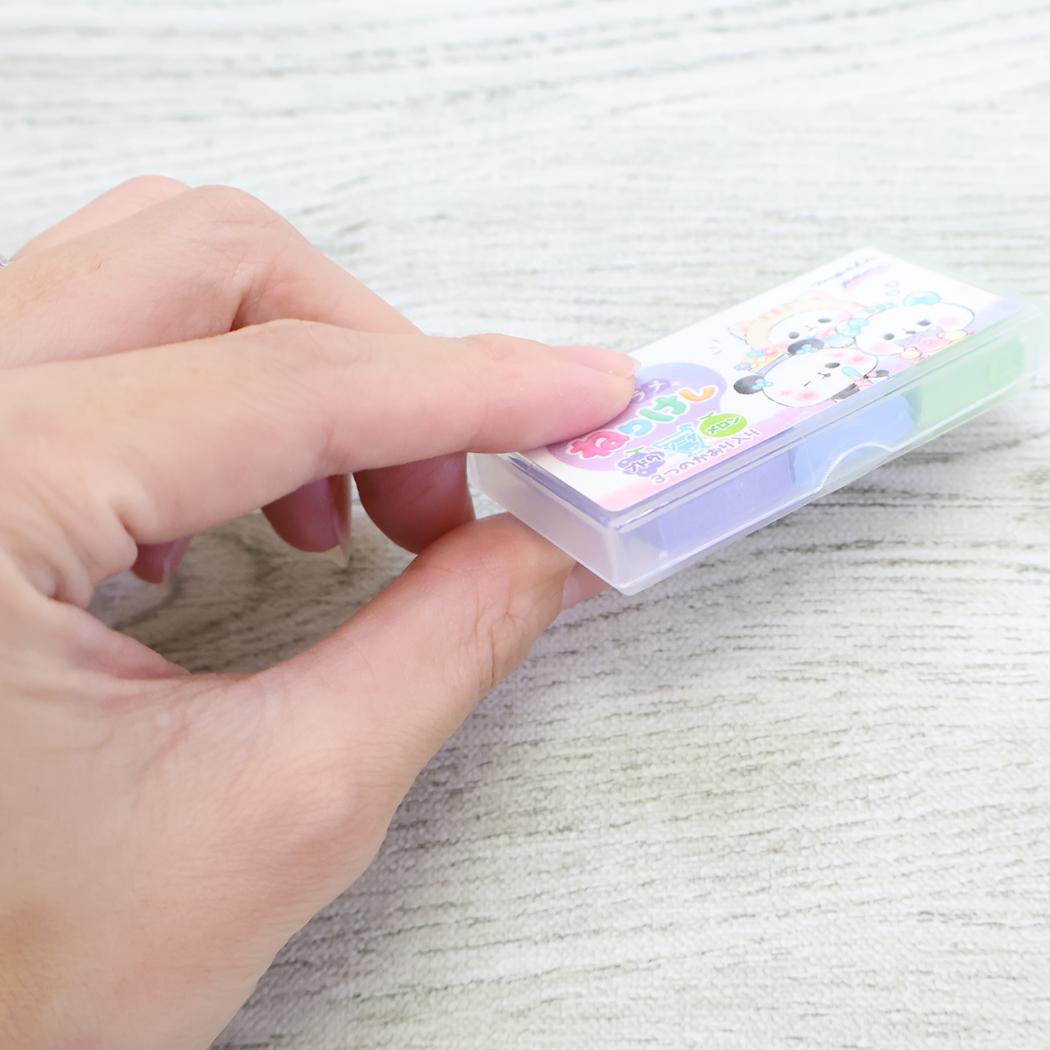 トリプルラメねりけし 消しゴム もちもちぱんだ カミオジャパン 新学期準備文具 かわいい メール便可
