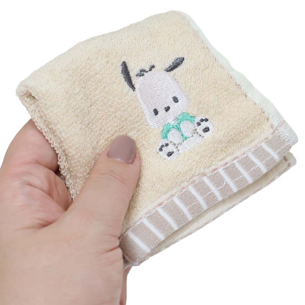 巾着入りタオルハンカチ ミニタオル ポチャッコ サンリオ カミオジャパン プレゼント メール便可