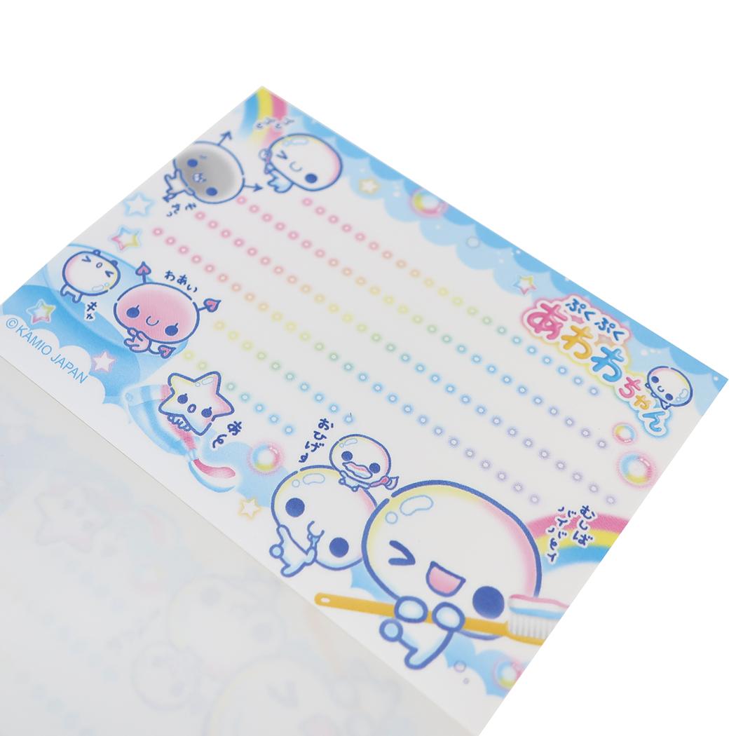 ぷくぷくあわわちゃん メモ帳 ダイカット メモ カミオジャパン