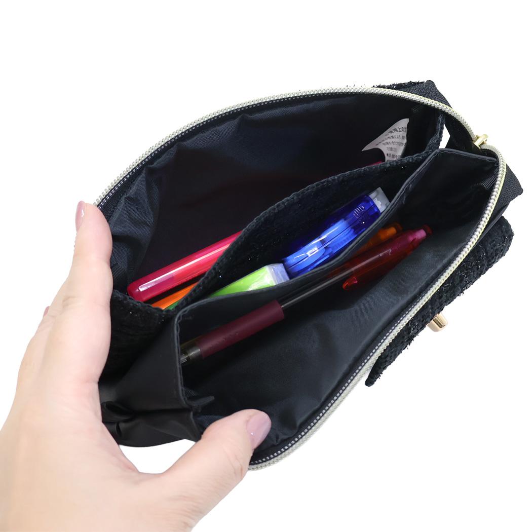 ツイストロックペンケース ペンポーチ ルミエールエスポワール ブラック カミオジャパン かわいい 新学期準備文具