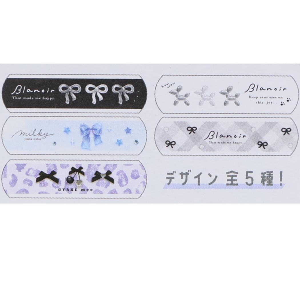 blanoir 絆創膏 ばんそうこう Mサイズ メタリックリボン カミオジャパン 衛生用品 傷直し グッズ メール便可 シネマコレクション
