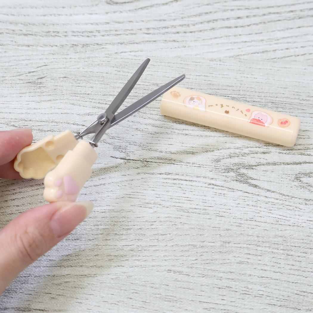 もぐにゃん コンパクトはさみ 肉球シザー パン カミオジャパン 新学期準備文具 かわいい グッズ メール便可 シネマコレクション