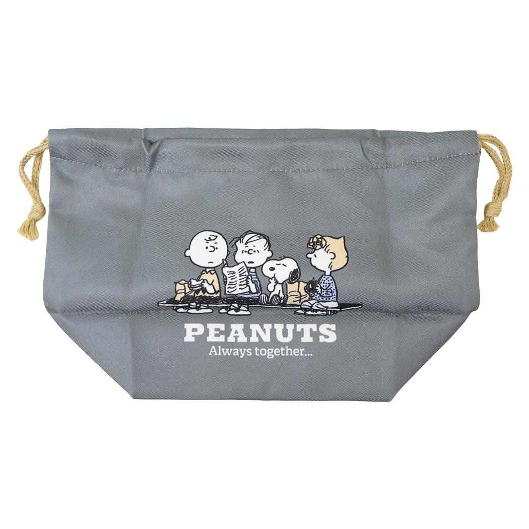 スヌーピー ランチ巾着 お弁当きんちゃくポーチ PEANUTS SCHOOL ピーナッツ カミオジャパン