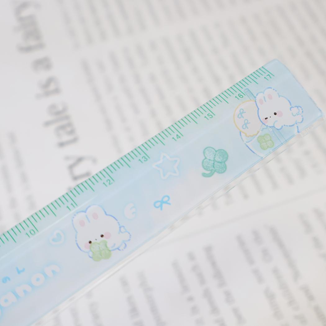 しゅがのん ものさし スリム17cm定規 いちごティー カミオジャパン 新学期準備文具 キャラクター グッズ メール便可 シネマコレクション