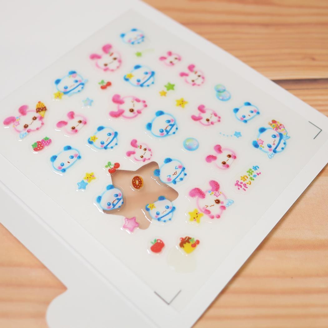 平成ファンシー ネイルシール デコプチステッカー ぷわぷわパンちゃん ネイル カミオジャパン