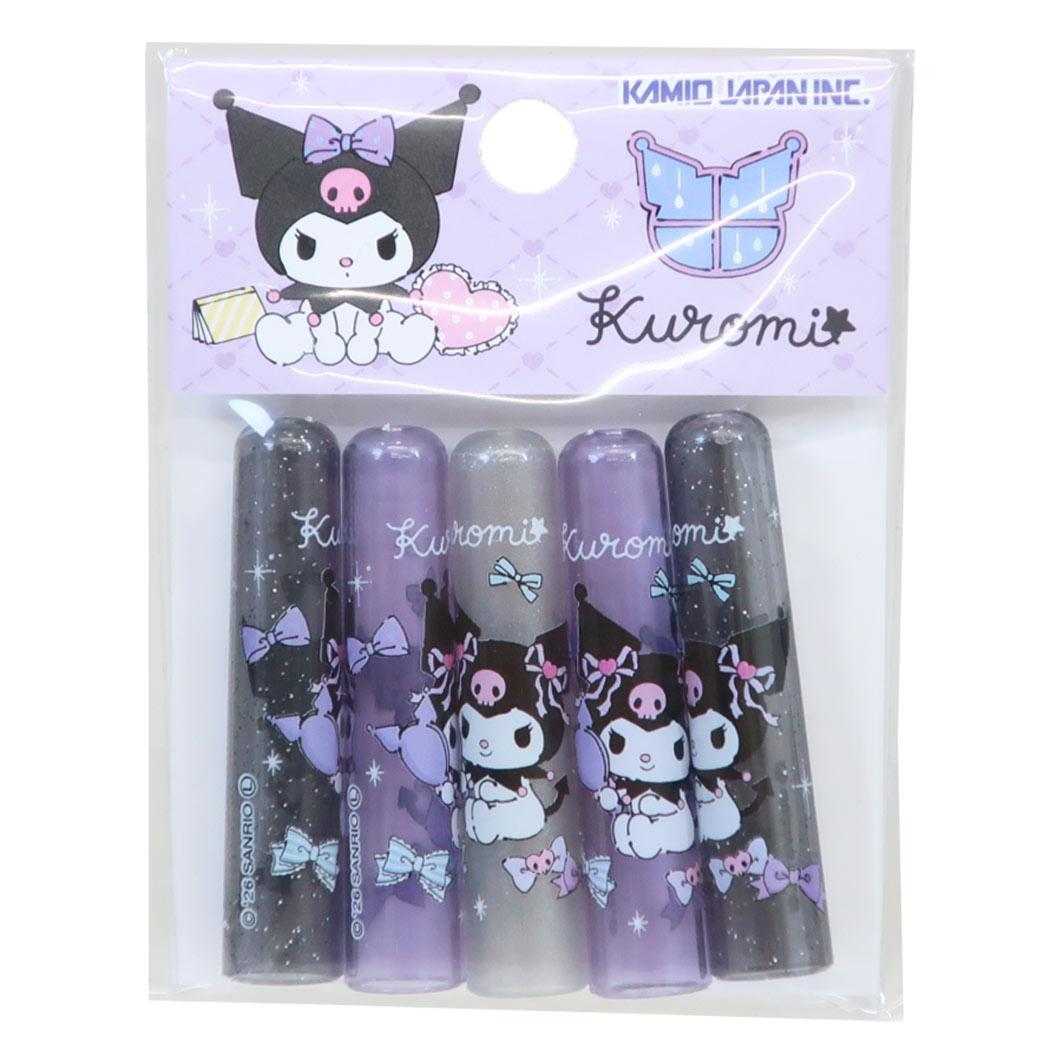 サンリオキャラクターズ 鉛筆キャップ えんぴつカバー5本セット クロミ/リボン Sanrio カミオジャパン