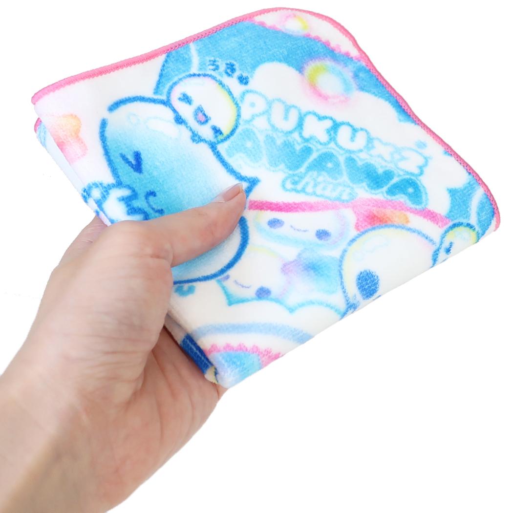 ぷくぷくあわわちゃん ハンカチ ハンドタオル パッケージ カミオジャパン