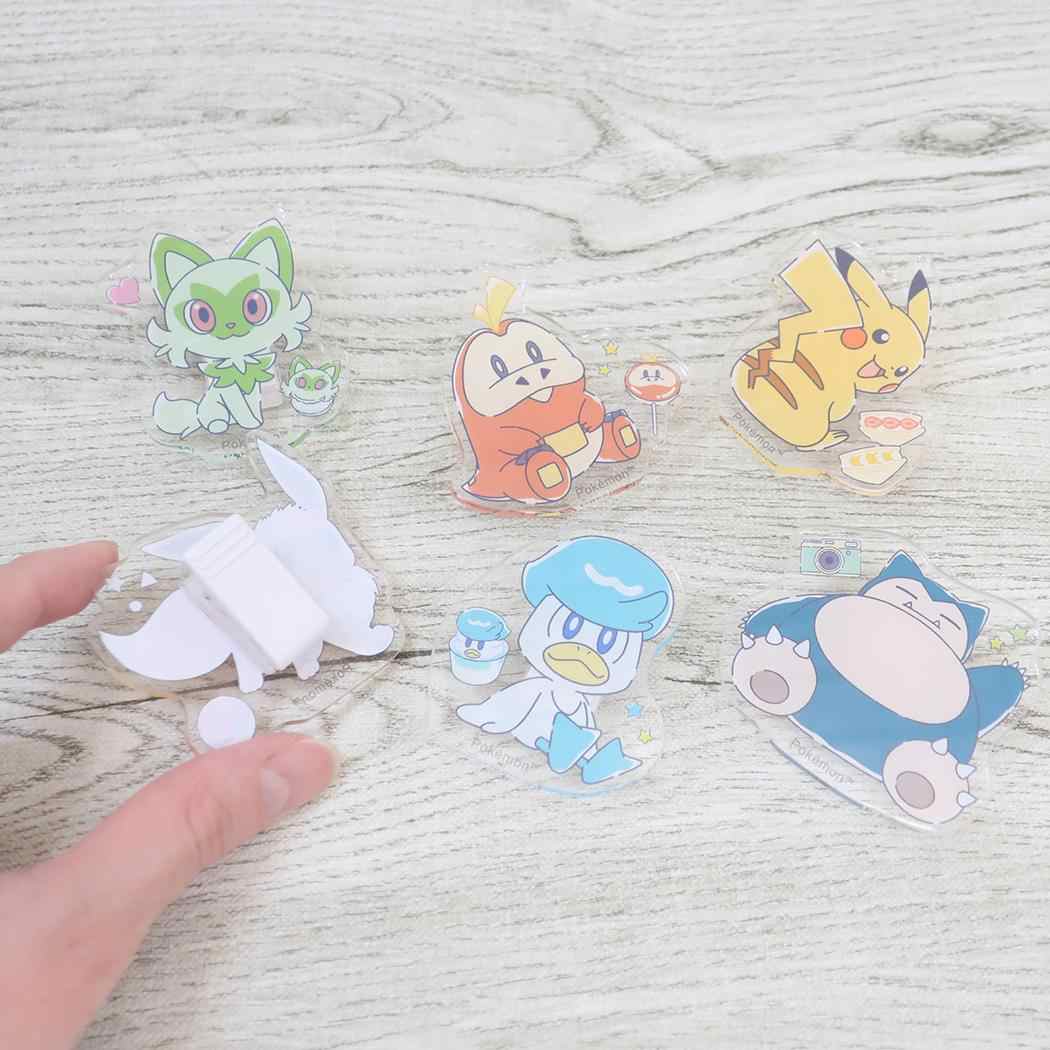 ダイカットアクリルクリップ クリップ ポケットモンスター クワッス ポケモン カミオジャパン 事務用品 メール便可