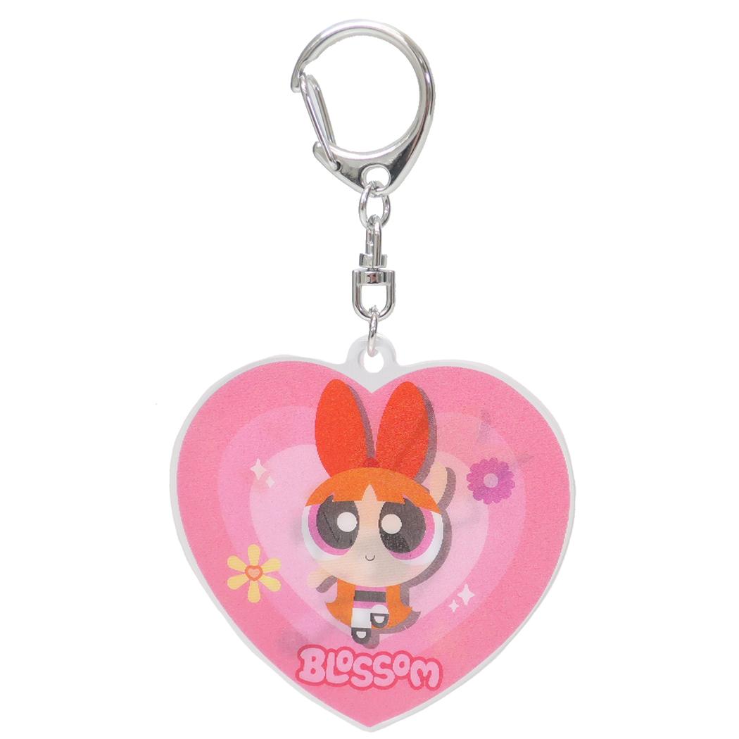 パワーパフガールズ キーリング チェンジングキーホルダー ブロッサム カミオジャパン かわいい キャラクター グッズ メール便可 シネマコレクション