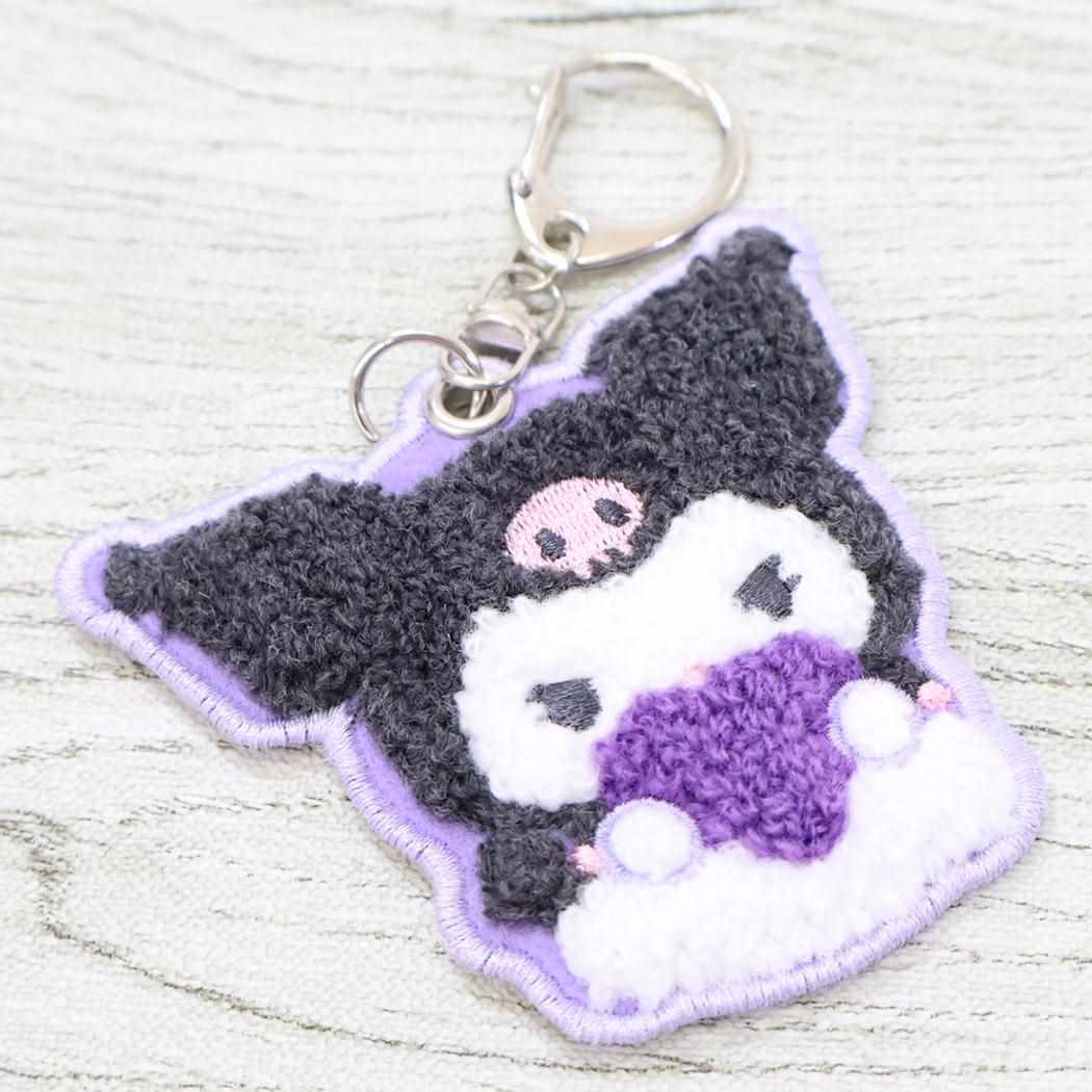 クロミ キーリング さがらキーホルダー MOFUMOFU サンリオ カミオジャパン サガラ刺繍 キャラクター グッズ メール便可 シネマコレクション