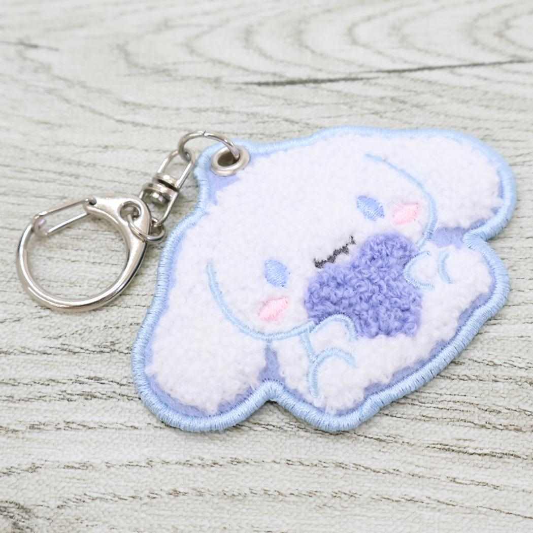 シナモロール キーリング さがらキーホルダー MOFUMOFU サンリオ カミオジャパン サガラ刺繍 キャラクター グッズ メール便可 シネマコレクション