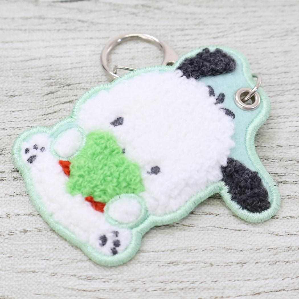 ポチャッコ キーリング さがらキーホルダー MOFUMOFU サンリオ カミオジャパン サガラ刺繍 キャラクター グッズ メール便可 シネマコレクション