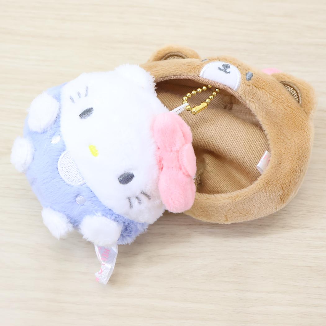 ハローキティ マスコット かくれぬいキーホルダー サンリオ カミオジャパン ミニぬいぐるみボールチェーン キャラクター グッズ シネマコレクション