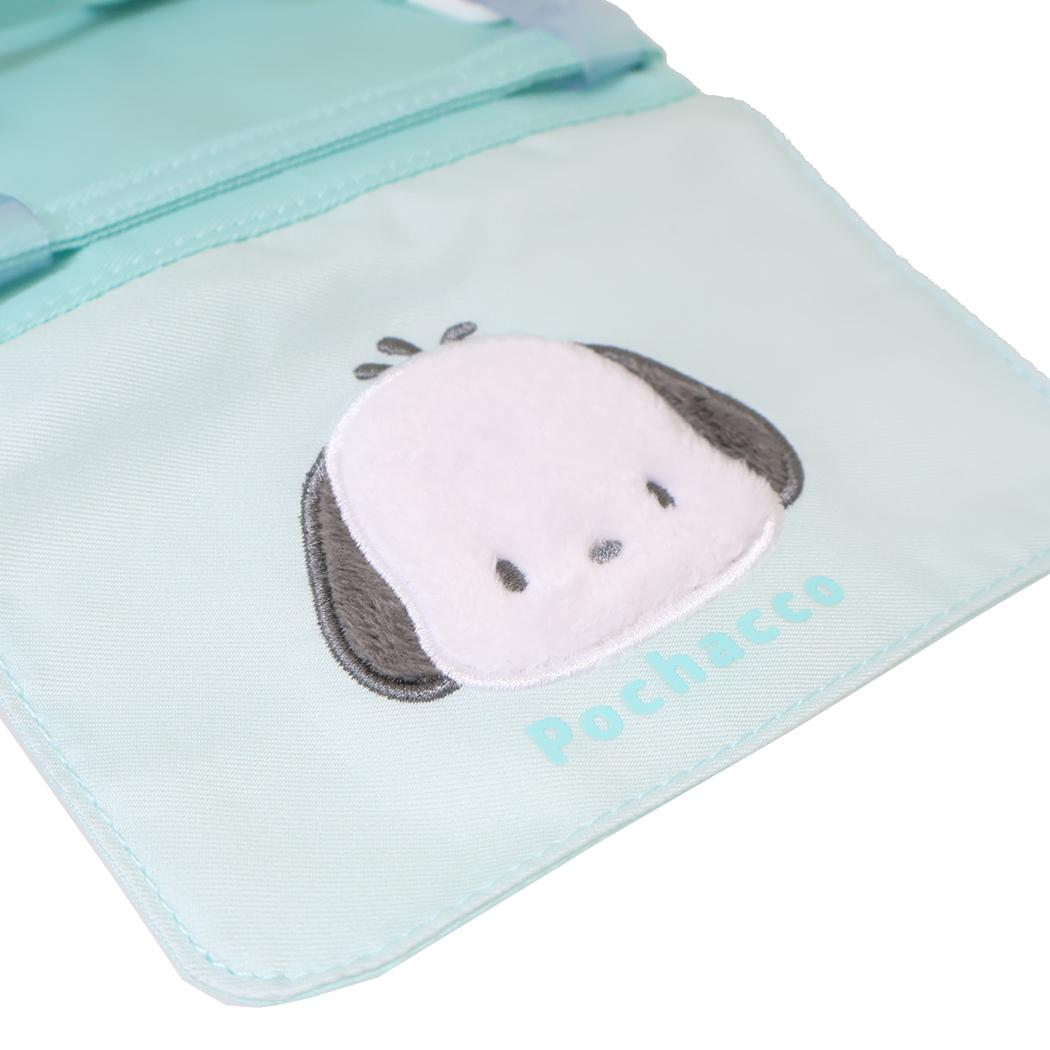 ポチャッコ クリップポケット 横長タイプ ショルダーひもつき どこでもポッケ サンリオ カミオジャパン キッズポシェット キャラクター グッズ メール便可 シネマコレクション