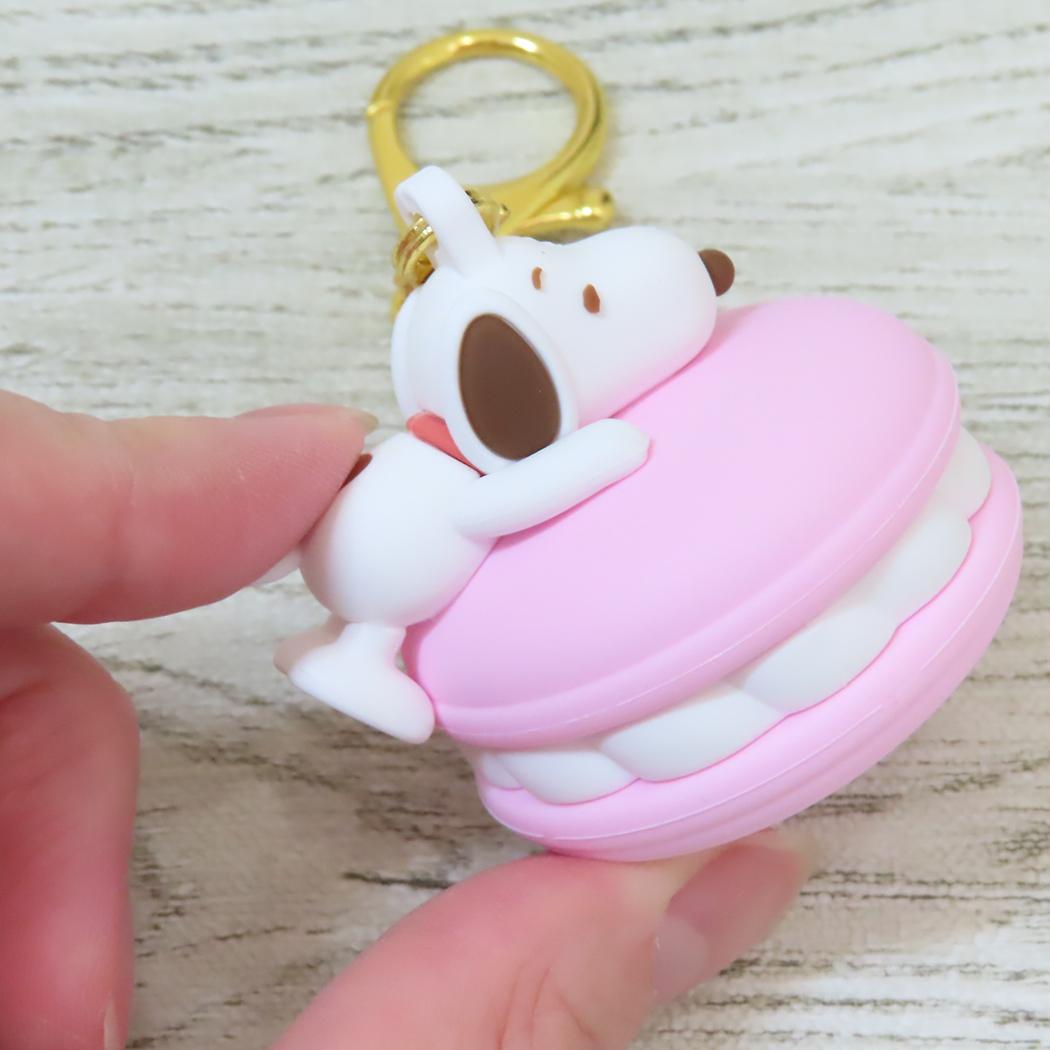 スヌーピー キーリング ミニフィギュアキーホルダー マカロン ピーナッツ カミオジャパン プレゼント キャラクター グッズ シネマコレクション