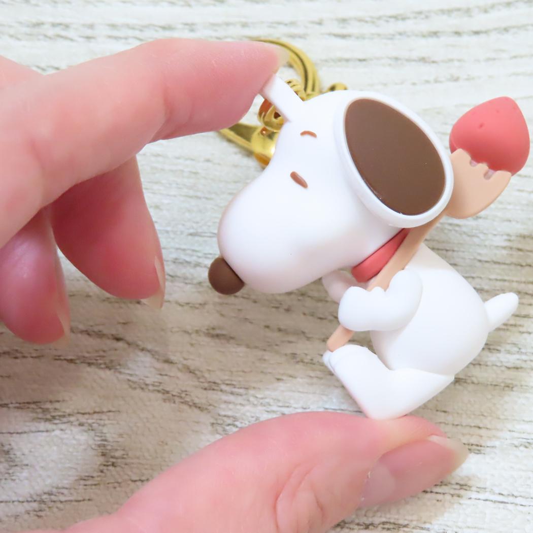 スヌーピー キーリング ミニフィギュアキーホルダー フォーク ピーナッツ カミオジャパン プレゼント キャラクター グッズ メール便可 シネマコレクション