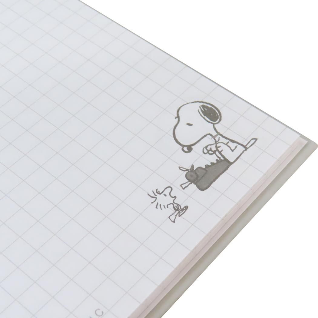 スヌーピー リングノート A6Wリングノート Snoopy monotone ピーナッツ カミオジャパン 新学期準備文具 かわいい キャラクター グッズ メール便可 シネマコレクション