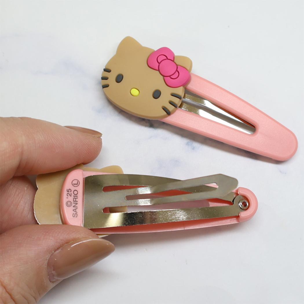 ハローキティ ヘアアクセ ヘアスナップクリップ 2個セット 日焼け サンリオ カミオジャパン 前髪クリップ キャラクター グッズ メール便可 シネマコレクション
