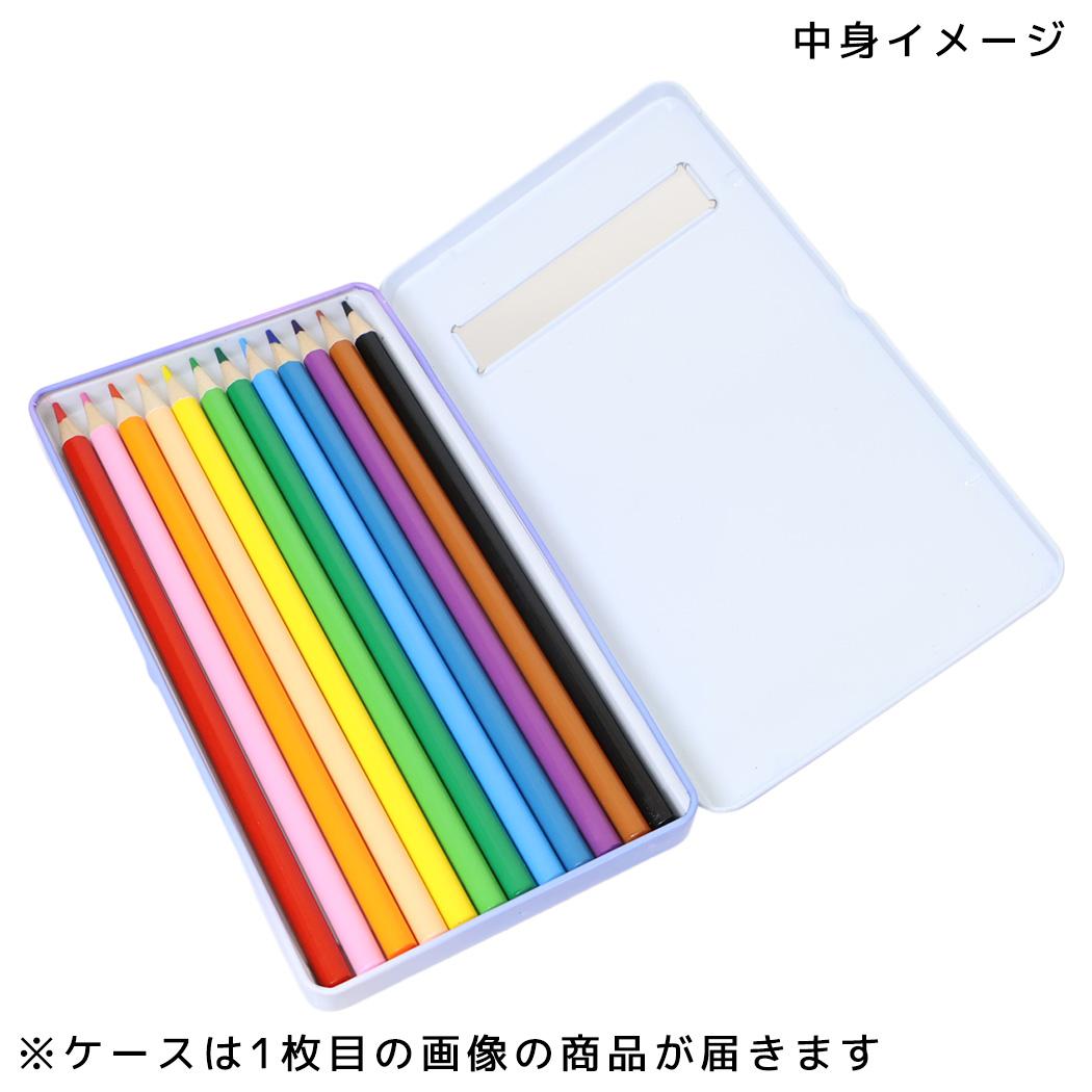 ポチャッコ 色鉛筆 缶ケース入り12色いろえんぴつ チェックルック サンリオ カミオジャパン 新学期準備文具 キャラクター グッズ メール便可 シネマコレクション