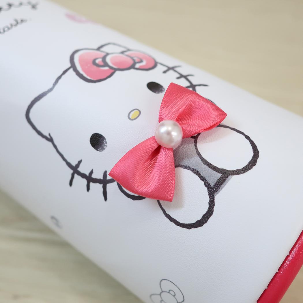 ハローキティ ペットボトルホルダー ショルダー付き保冷ボトルケース モノクロリボン サンリオ カミオジャパン アウトドア水筒 キャラクター グッズ シネマコレクション