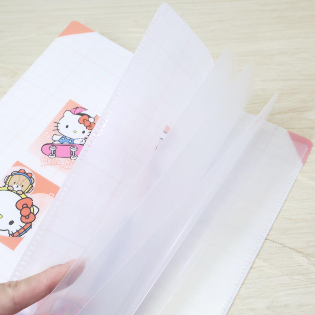 ハローキティ ポケットファイル 10ポケットクリアファイル A4 ハイ!ポーズ! サンリオ カミオジャパン 新学期準備文具 かわいい キャラクター グッズ シネマコレクション