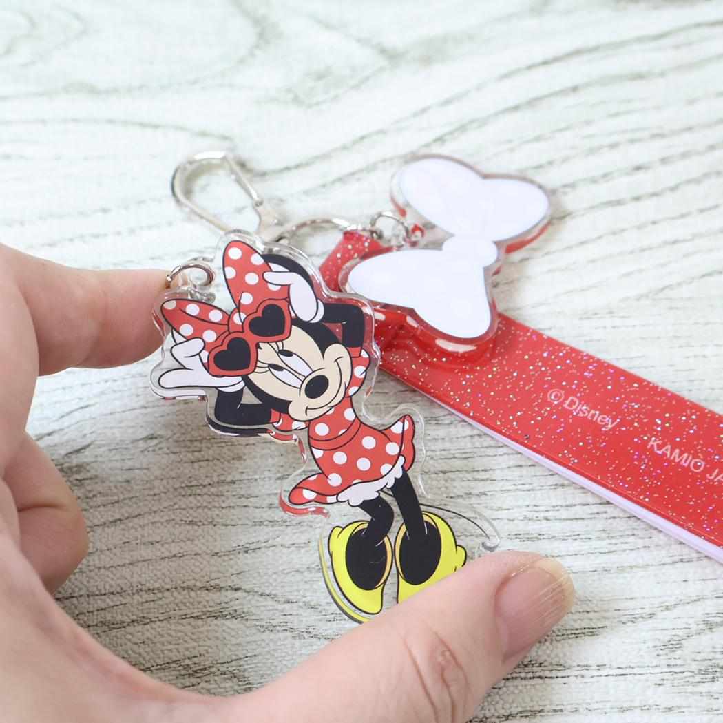 ディズニーキャラクター キーリング ラメタグキーホルダー ミニーマウス Disney カミオジャパン