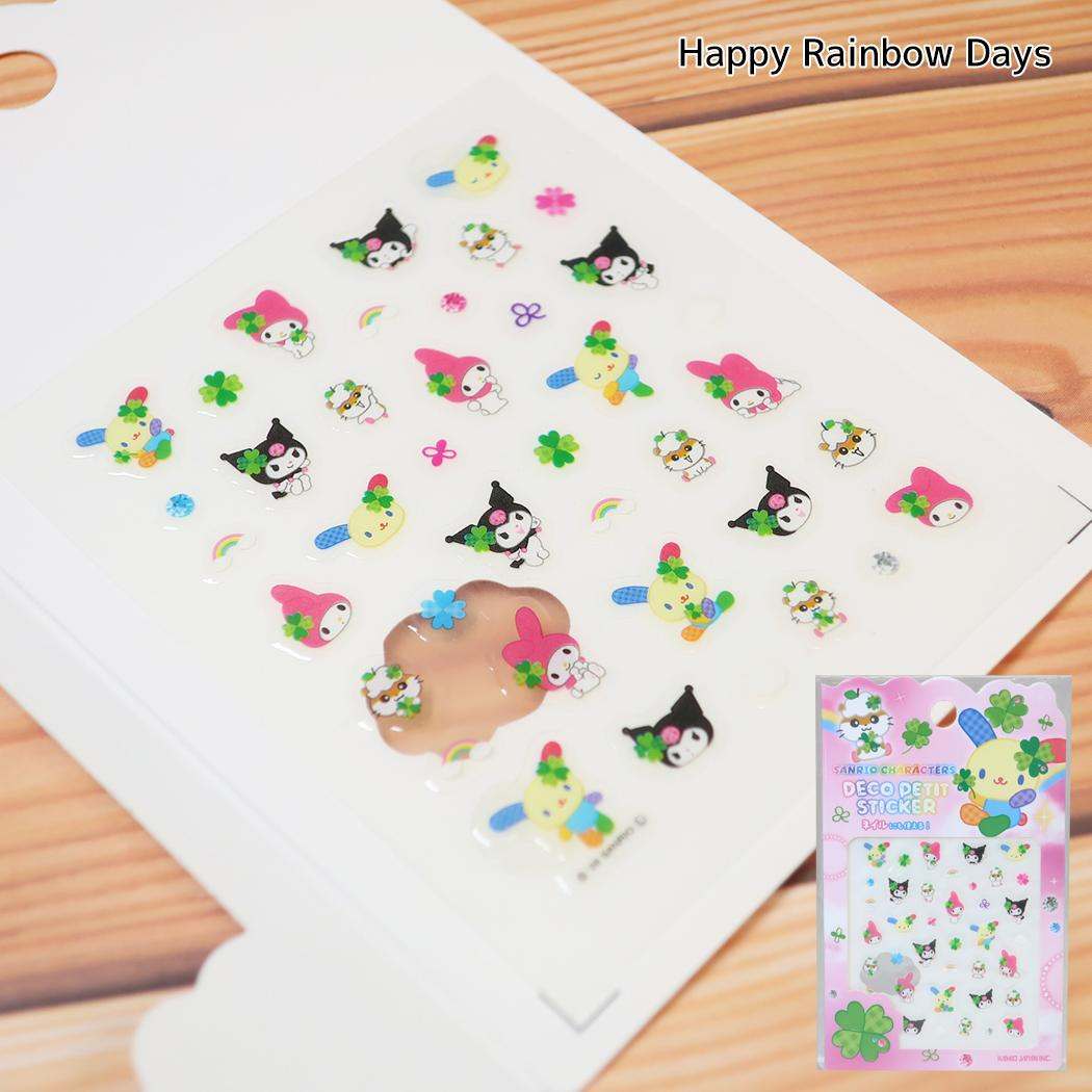 サンリオキャラクターズ ネイルシール デコプチステッカー 平成ファンシー Happy Rainbow Days Sanrio カミオジャパン
