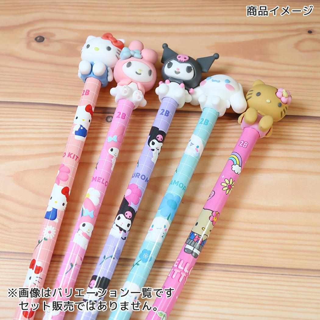 サンリオキャラクターズ 鉛筆 でかマスコットえんぴつ 2B 丸軸 シナモロール Sanrio カミオジャパン