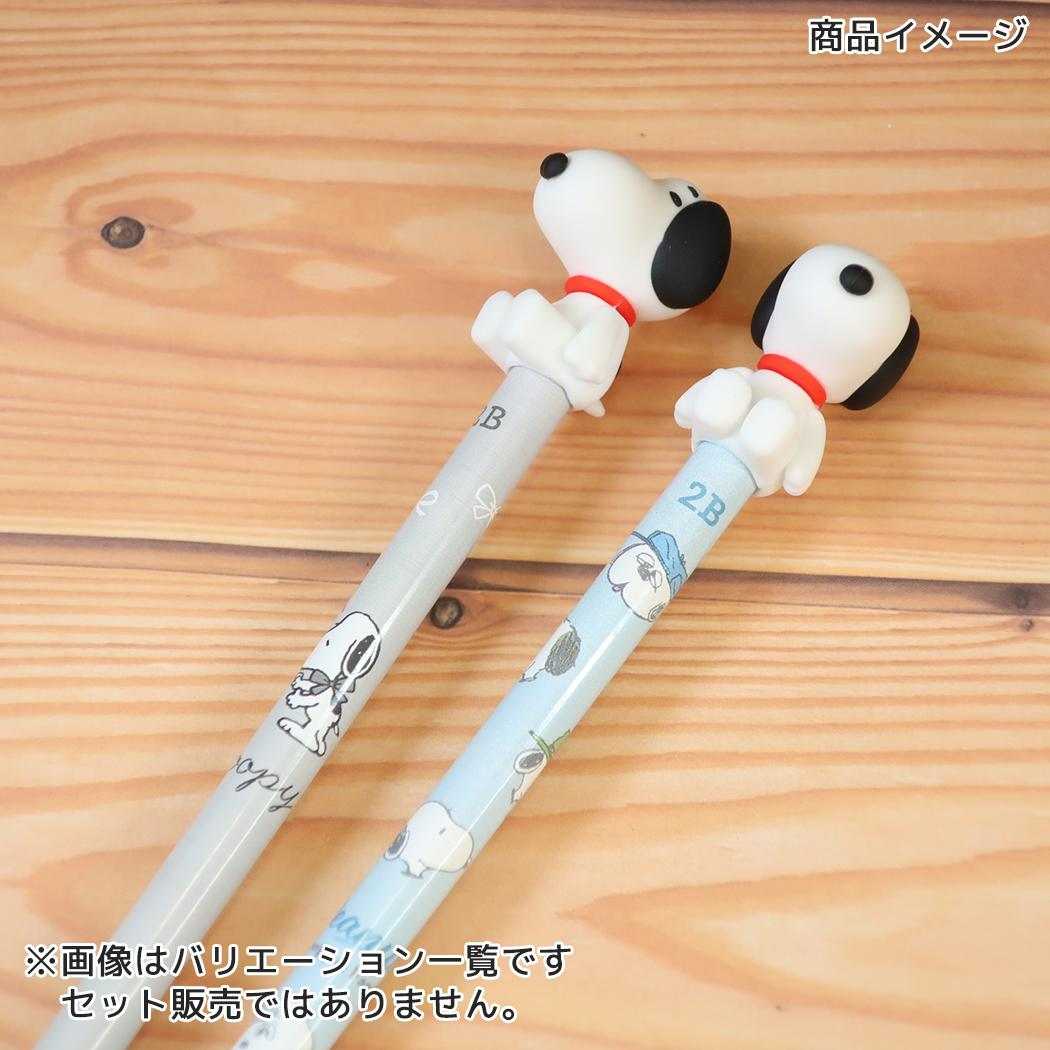 スヌーピー 鉛筆 でかマスコットえんぴつ 2B 丸軸 シンプルリボン ピーナッツ カミオジャパン