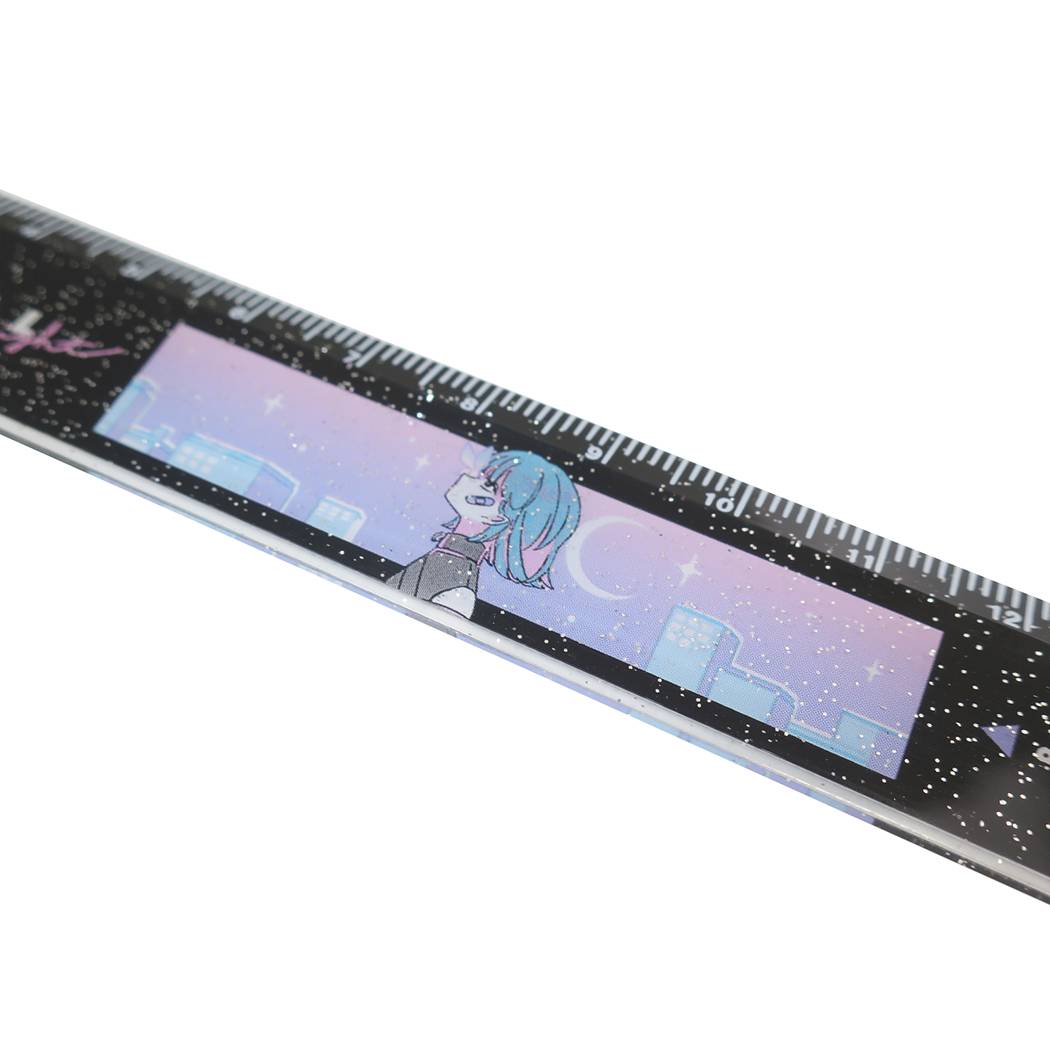 17cm スリム 定規 ものさし 夜フカシ エモーショナルナイト カミオジャパン 新学期準備雑貨 女の子向け グッズ メール便可 シネマコレクション プレゼント 男の子 ギフト