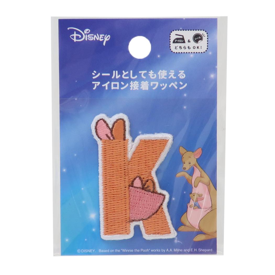 くまのプーさん ワッペン アルファベットワッペン K カンガ ディズニー 社コッカ 手芸用品 キャラクター グッズ メール便可 シネマコレクション