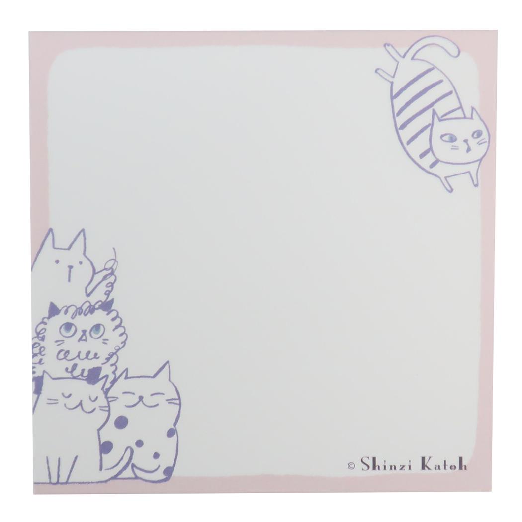 キャットヒル メモ帳 ブロックメモ ピンク 木野瀬印刷 事務用品 かわいい グッズ メール便可 シネマコレクション