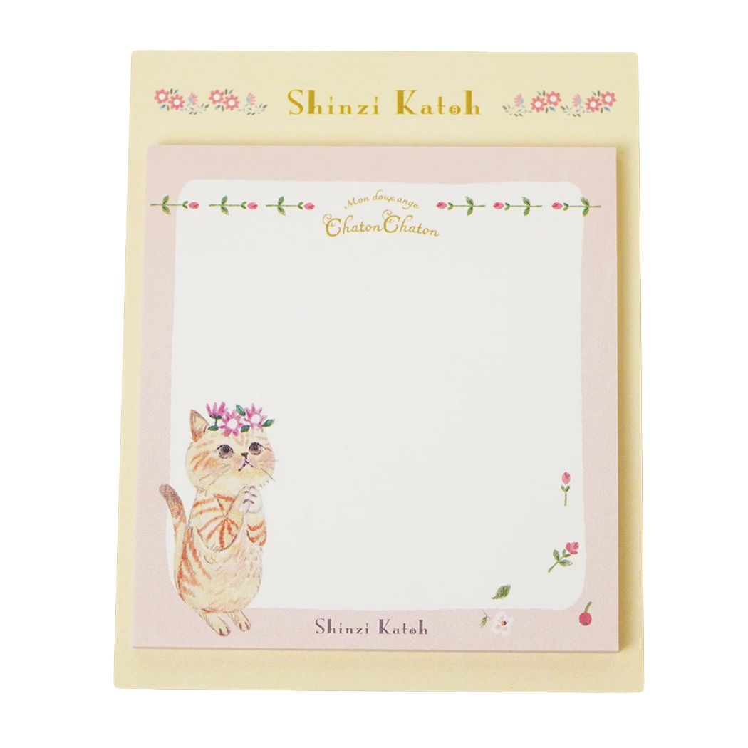 付箋 ふせん Chaton Chaton 花の冠 木野瀬印刷 新学期準備文具 かわいい グッズ メール便可 シネマコレクション