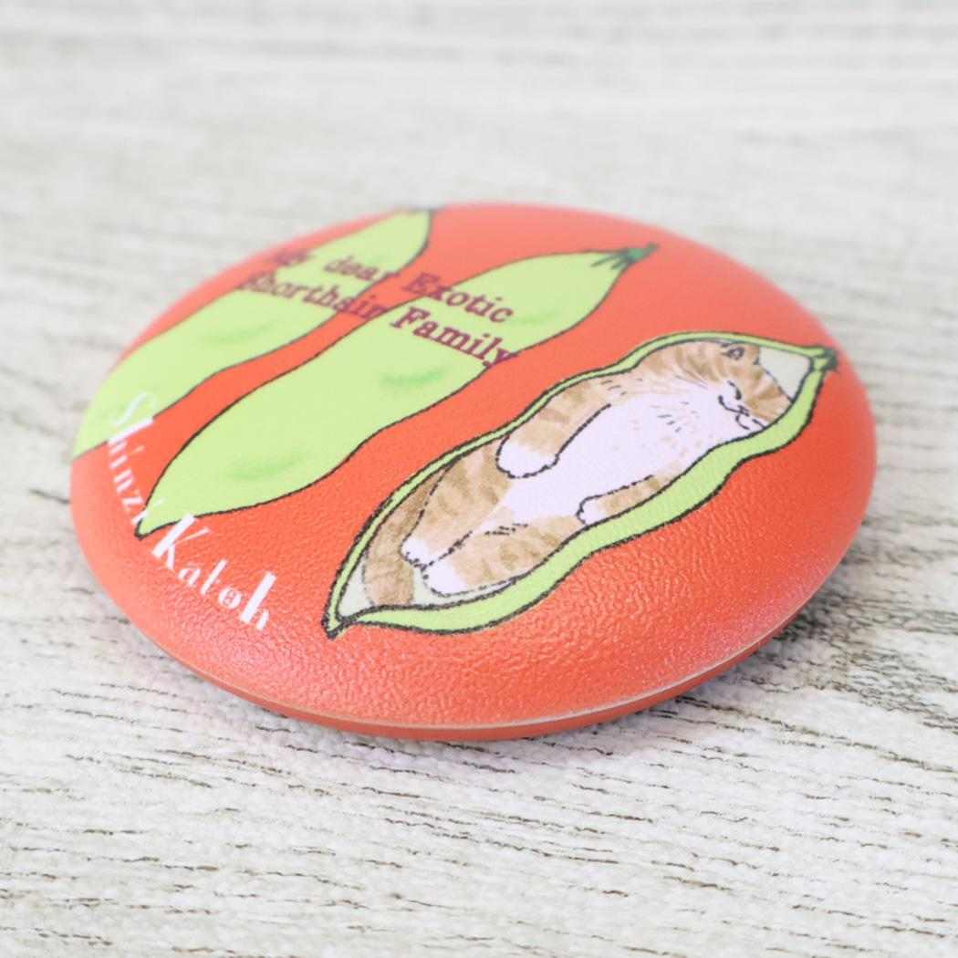 Shinzi Katoh シンジ カトウ カンバッジ ぷにぷに缶バッジ funny cats 木野瀬印刷 コレクション雑貨 かわいい グッズ メール便可 シネマコレクション