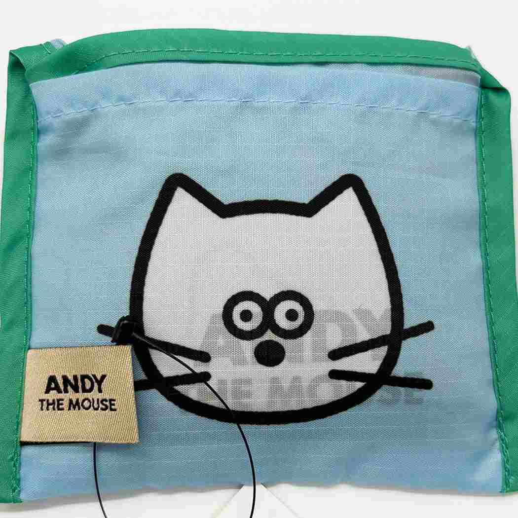 ねずみのANDY ショッピングバッグ エコバッグSサイズ アンディ ロータスウイング お買い物かばん キャラクター グッズ メール便可 シネマコレクション