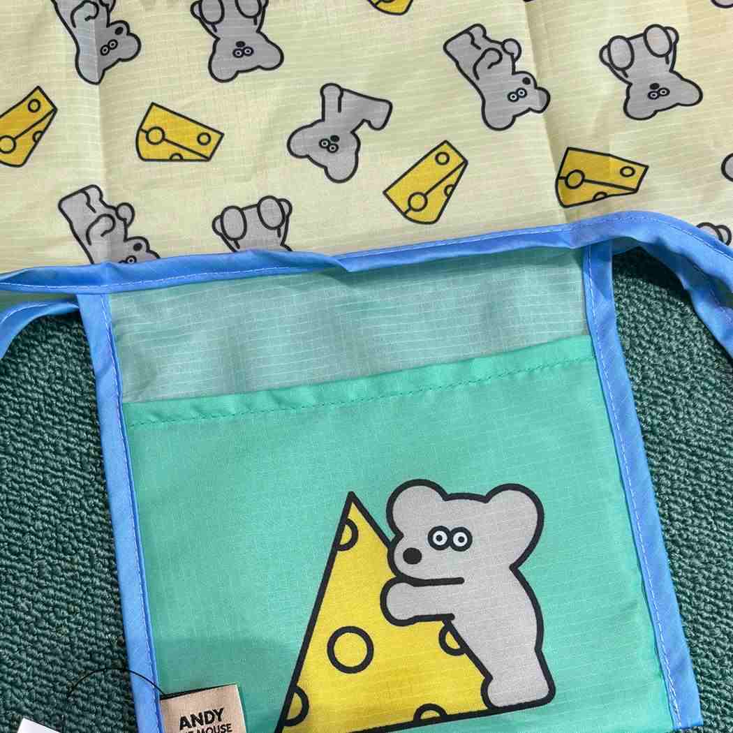 ねずみのANDY ショッピングバッグ エコバッグMサイズ アンディ ロータスウイング お買い物かばん キャラクター グッズ メール便可 シネマコレクション