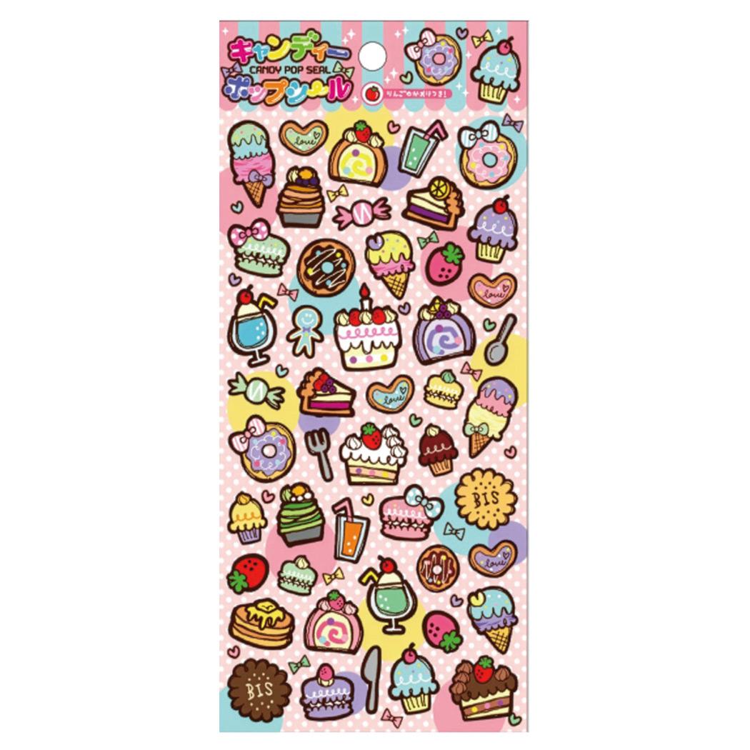 シールシート キャンディポップシール スイーツ 尾上萬 スマホデコ デコシール グッズ メール便可 シネマコレクション